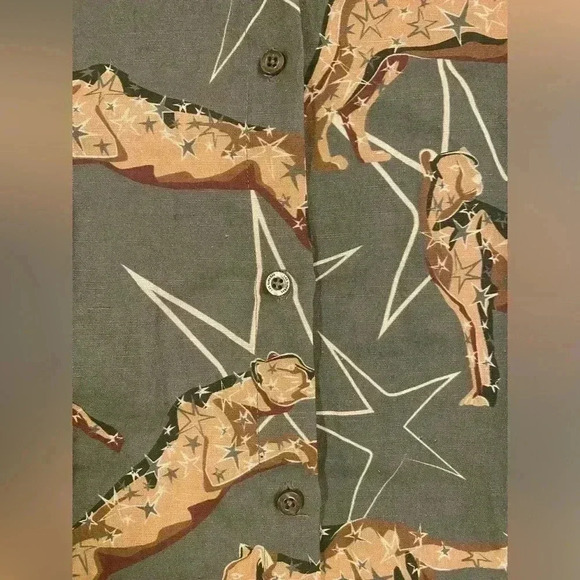 LAS SUREÑAS SHIRT LEOPARD STAR GREEN - Picture 7 of 10